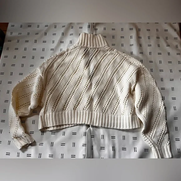 STAUD Cropped Hampton Sweater Sz S - Picture 8 of 10